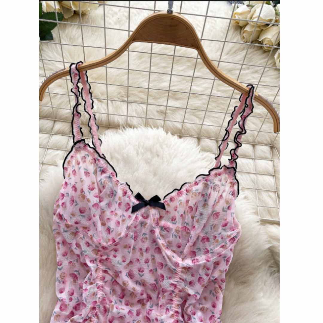 Dames Zoete Huispakken Bloemen - Romper Floral Print recensie en prijs