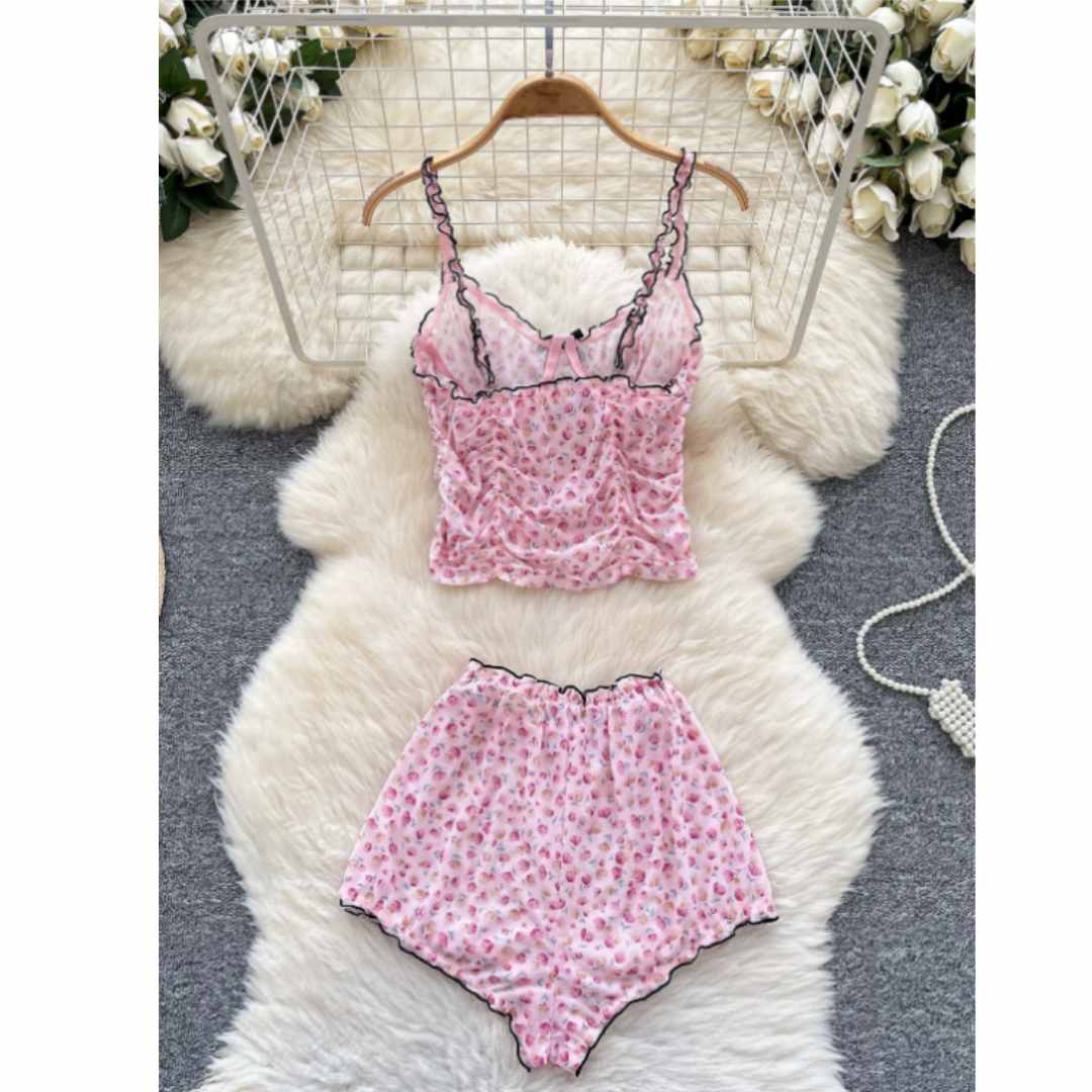 Dames Zoete Huispakken Bloemen - Romper Floral Print recensie en prijs