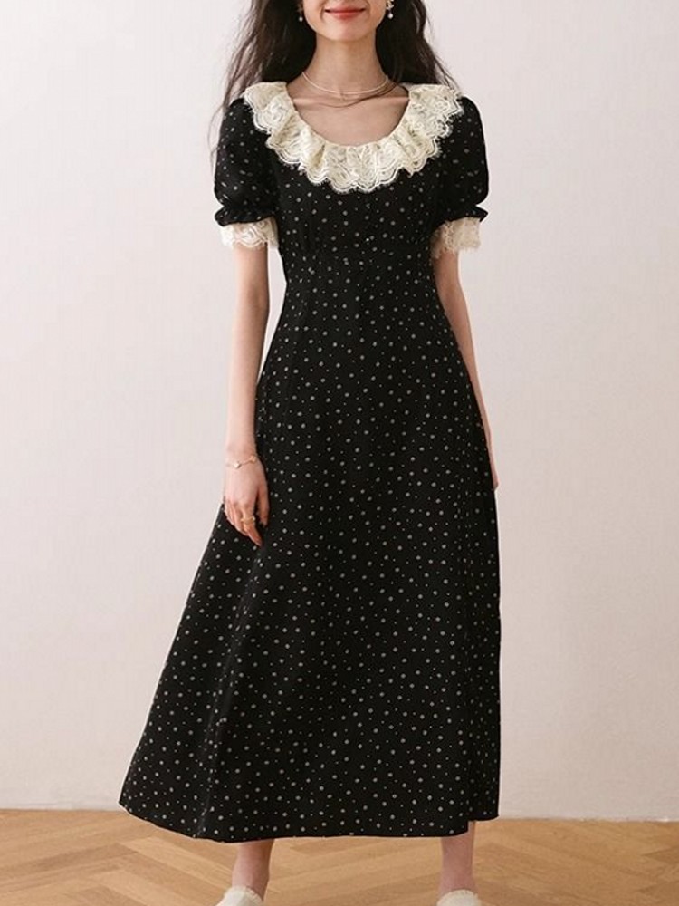 Elegante kanten bloemenjurk me - Midi Skirt Floral recensie en prijs