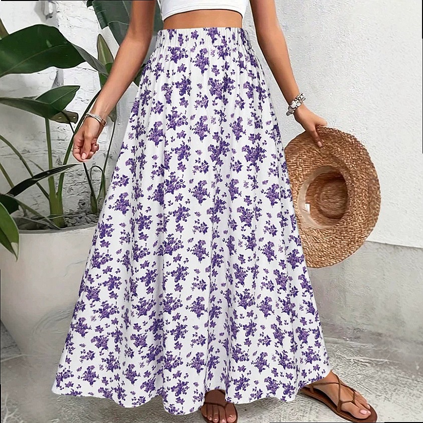 Bohemien midi rok met bloemenp - Midi Skirt Floral recensie en prijs