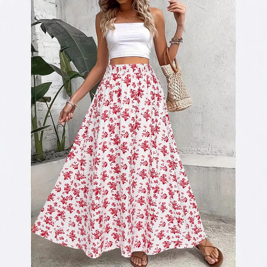 Bohemien midi rok met bloemenp - Midi Skirt Floral recensie en prijs