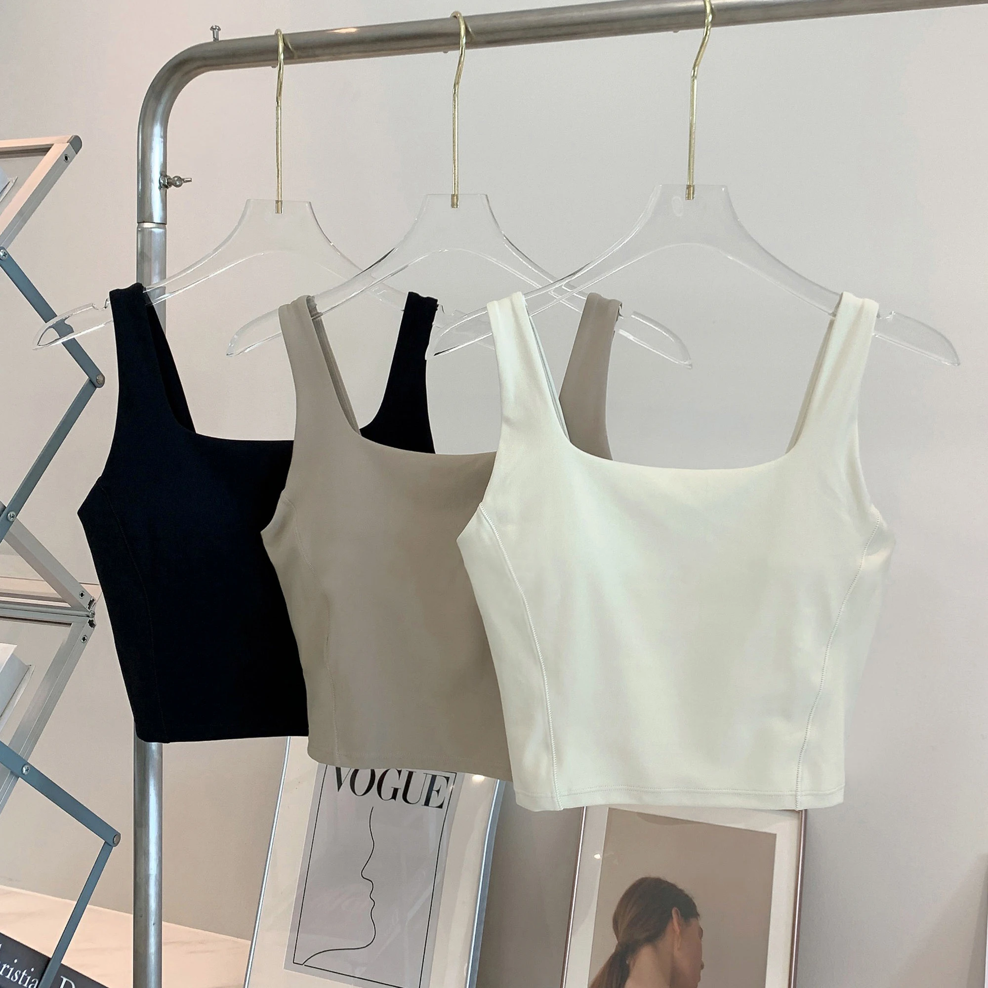 Hoge elastische yogabeha voor  - Crop Top Crochet recensie en prijs