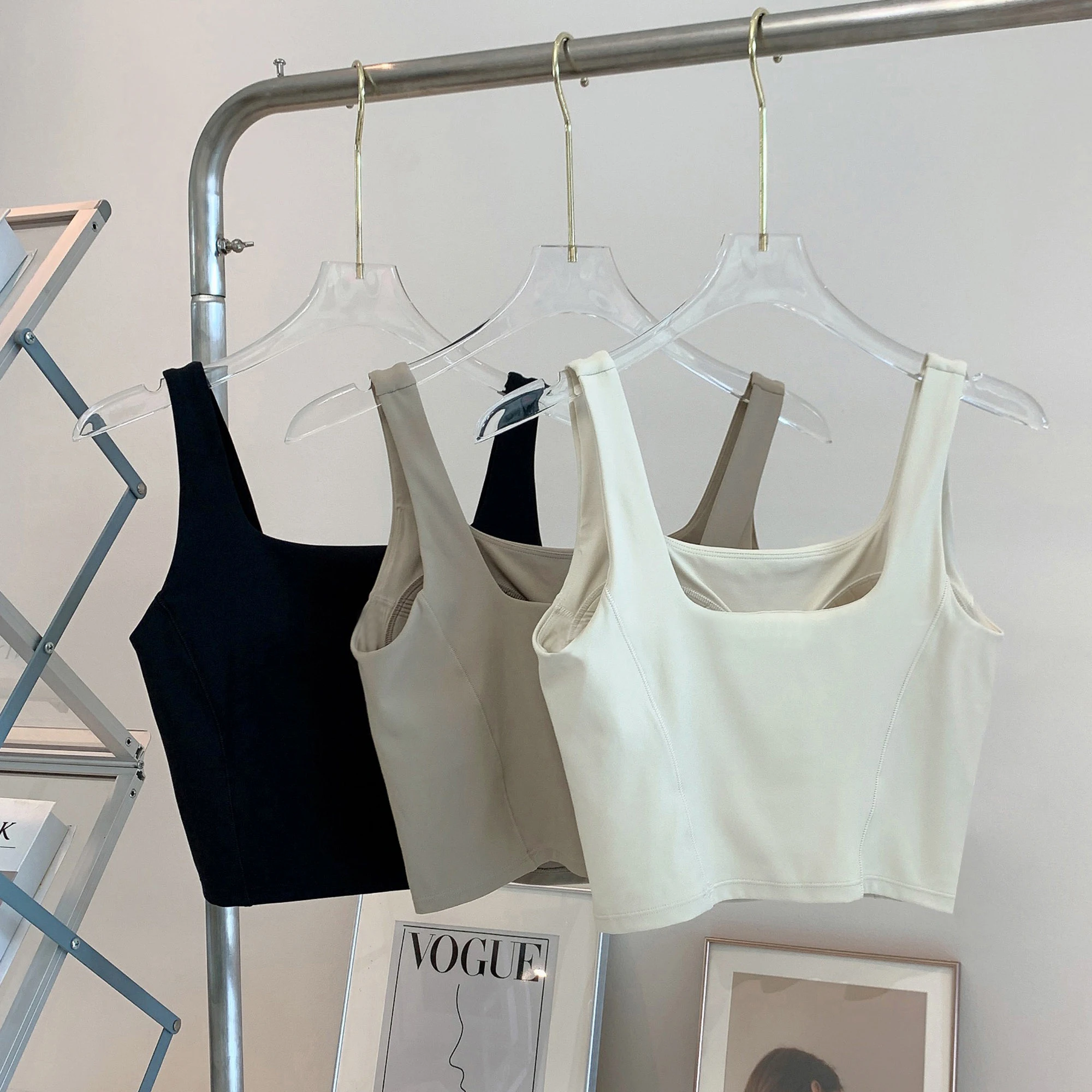 Hoge elastische yogabeha voor  - Crop Top Crochet recensie en prijs